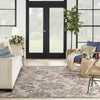 Nourison Washables Collection WAW01 Beige Area Rug by Waverly Room Image Feature