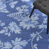 Nourison Washables Collection WAW02 Blue Area Rug by Waverly Corner Image