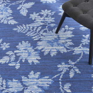 Nourison Washables Collection WAW02 Blue Area Rug by Waverly Corner Image