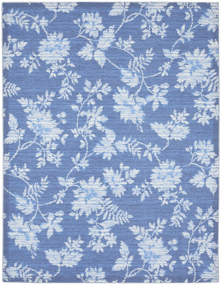 Nourison Washables Collection WAW02 Blue Area Rug by Waverly Main Image