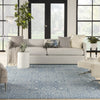 Nourison Washables Collection WAW03 Aqua Area Rug by Waverly Room Image Feature