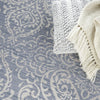 Nourison Washables Collection WAW03 Slate Area Rug by Waverly Corner Image