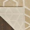 Nourison Washable Charm WCH01 Beige Ivory Area Rug Corner Image