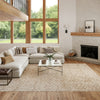 Nourison Washable Charm WCH01 Beige Ivory Area Rug Corner Image