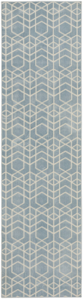 Nourison Washable Charm WCH01 Blue Ivory Area Rug main image