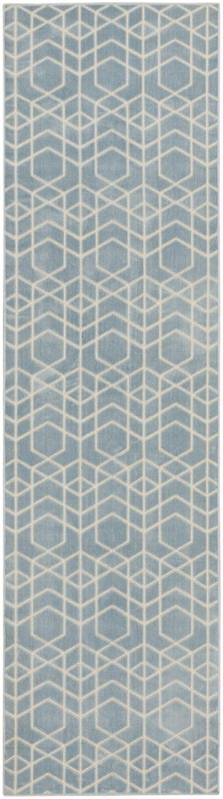 Nourison Washable Charm WCH01 Blue Ivory Area Rug main image