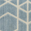 Nourison Washable Charm WCH01 Blue Ivory Area Rug Swatch Image