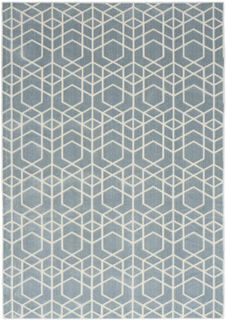 Nourison Washable Charm WCH01 Blue Ivory Area Rug Main Image