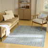 Nourison Washable Charm WCH01 Blue Ivory Area Rug Corner Image