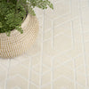 Nourison Washable Charm WCH01 Ivory Area Rug Corner Image