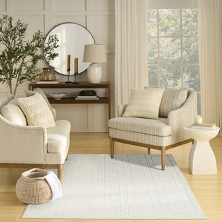 Nourison Washable Charm WCH01 Ivory Area Rug Room Image Feature