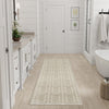 Nourison Washable Charm WCH01 Silver Ivory Area Rug Corner Image