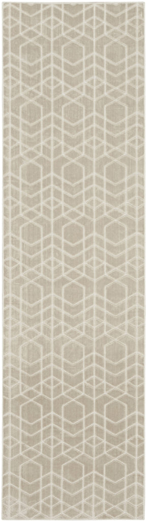 Nourison Washable Charm WCH01 Silver Ivory Area Rug main image