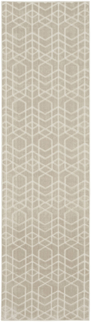 Nourison Washable Charm WCH01 Silver Ivory Area Rug main image