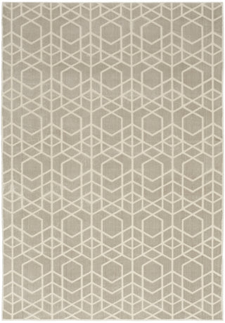 Nourison Washable Charm WCH01 Silver Ivory Area Rug Main Image