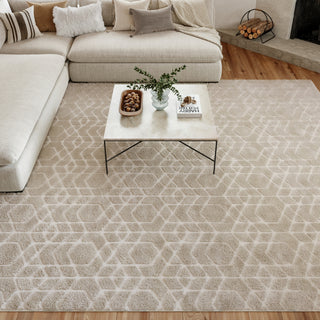 Nourison Washable Charm WCH01 Silver Ivory Area Rug Room Image Feature