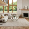 Nourison Washable Charm WCH01 Silver Ivory Area Rug Corner Image