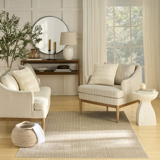 Nourison Washable Charm WCH02 Beige Ivory Area Rug Swatch Image