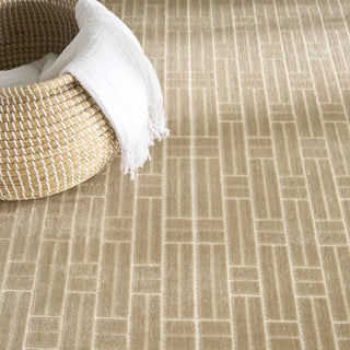 Nourison Washable Charm WCH02 Beige Ivory Area Rug Texture Image