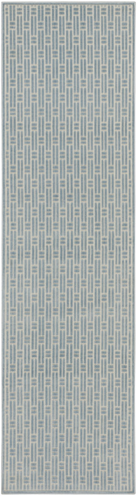 Nourison Washable Charm WCH02 Blue Ivory Area Rug main image