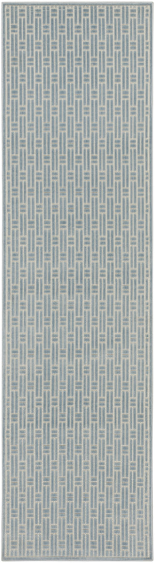 Nourison Washable Charm WCH02 Blue Ivory Area Rug main image