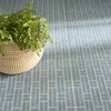 Nourison Washable Charm WCH02 Blue Ivory Area Rug Corner Image