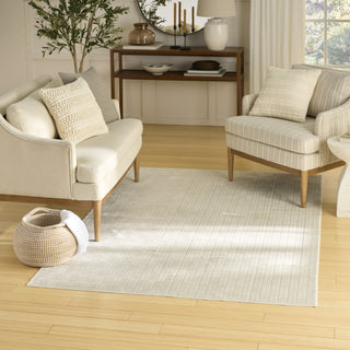 Nourison Washable Charm WCH02 Ivory Area Rug Corner Image