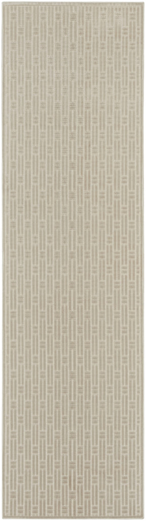Nourison Washable Charm WCH02 Silver Ivory Area Rug main image