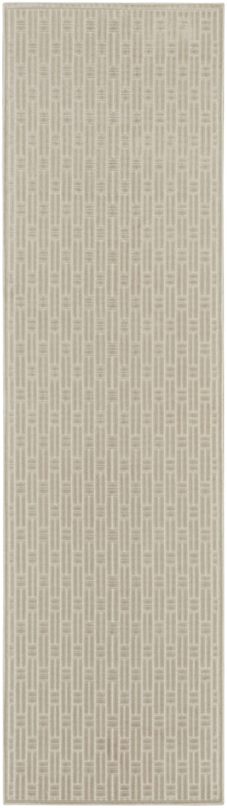 Nourison Washable Charm WCH02 Silver Ivory Area Rug main image