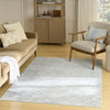 Nourison Washable Charm WCH03 Blue Ivory Area Rug Corner Image