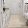 Nourison Washable Charm WCH03 Beige Ivory Area Rug Corner Image