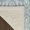 Nourison Washable Charm WCH03 Blue Ivory Area Rug Corner Image
