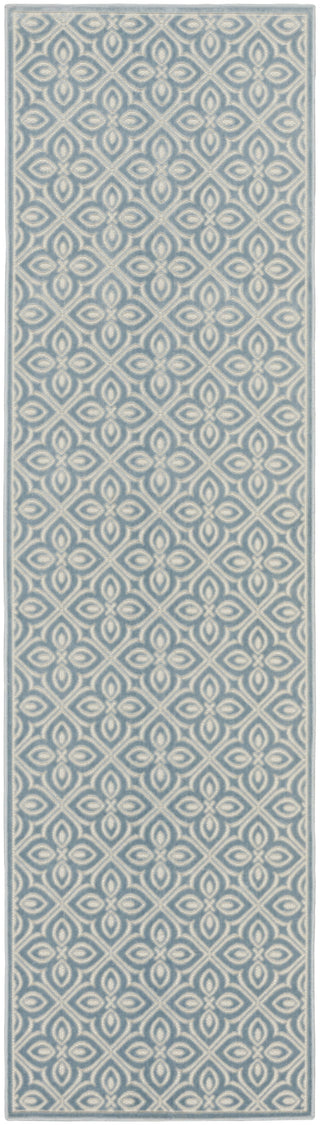 Nourison Washable Charm WCH03 Blue Ivory Area Rug main image