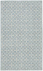 Nourison Washable Charm WCH03 Blue Ivory Area Rug Main Image