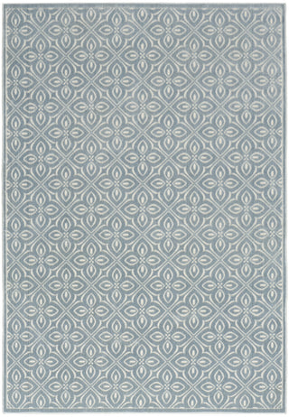 Nourison Washable Charm WCH03 Blue Ivory Area Rug Main Image