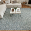 Nourison Washable Charm WCH03 Blue Ivory Area Rug Room Image Feature