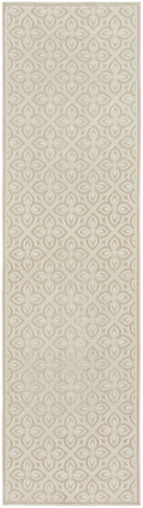 Nourison Washable Charm WCH03 Silver Ivory Area Rug main image