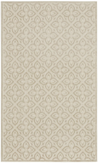 Nourison Washable Charm WCH03 Silver Ivory Area Rug Main Image