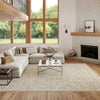 Nourison Washable Charm WCH03 Silver Ivory Area Rug Corner Image