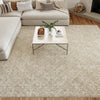 Nourison Washable Charm WCH03 Silver Ivory Area Rug Room Image Feature