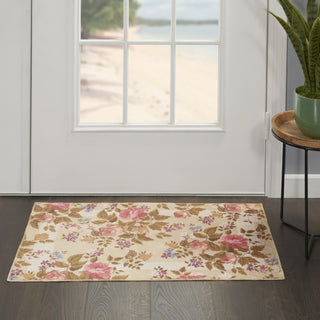 Nourison Water Colors WCL75 Beige Area Rug by Home Corner Image