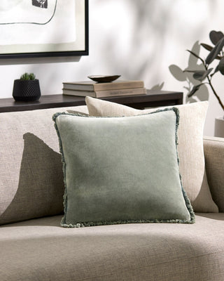 Surya Washed Cotton Velvet WCV-005 Sage Style Shot