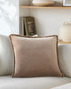 Surya Washed Cotton Velvet WCV-009 Taupe Style Shot