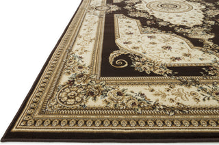 Loloi Welbourne WL-01 Coffee / Ivory Area Rug Corner Shot