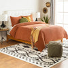 Livabliss Waffle WFL-1002 Rust Bedding Style Shot Feature
