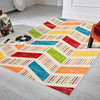 LR Home Whimsical 81265 Cream/Orange Area Rug Lifestyle Image