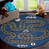 LR Home Whimsical 81267 Soft Blue/Light Blue Area Rug Lifestyle Image