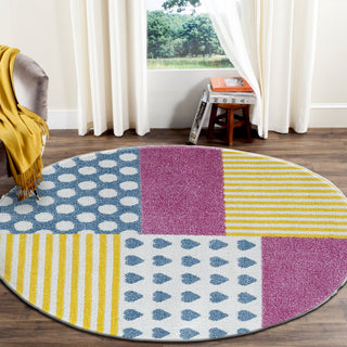 LR Home Whimsical 81282 Cream/Yellow Area Rug Detail Image