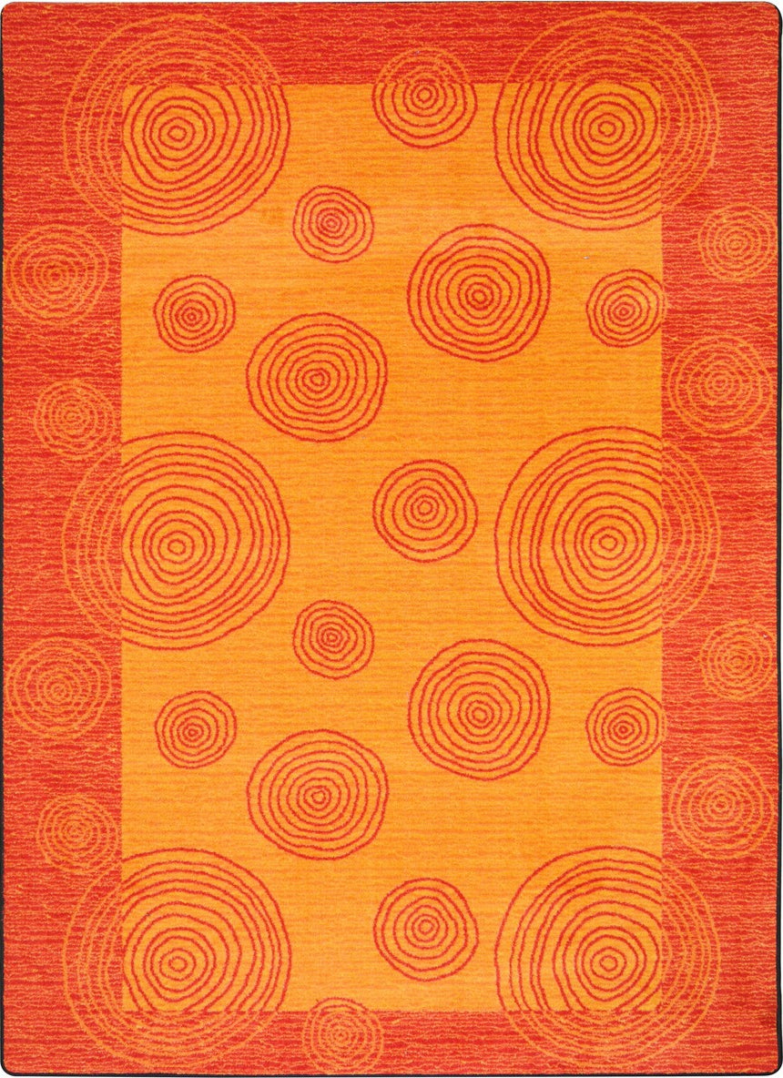 Joy Carpets Kid Essentials Whimzi Orange Area Rug