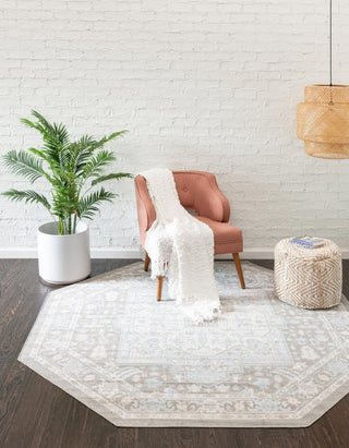 Unique Loom Whitney T-WHIT1 Cloud Gray Area Rug